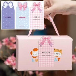 Pack in Rectangular Sticker Gift Box Sealing